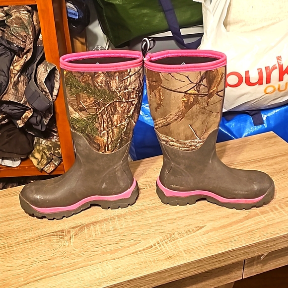 The Original Muck Boot Company - Woody Max Realtree Waterproof W/ Pink Size 6 - Picture 3 of 6